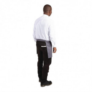 Prekrivač za kratki sivi antracitni konobar od polikotona 750 x 373 mm - Whites Chefs Clothing - Fourniresto