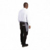 Prekrivač za kratki sivi antracitni konobar od polikotona 750 x 373 mm - Whites Chefs Clothing - Fourniresto