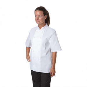 Bijela kuharska jakna s kratkim rukavima Boston - Veličina L - Whites Chefs Clothing - Fourniresto