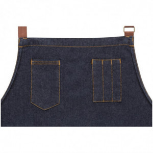 Pregača Bavette Indigo Memphis od pamuka 760 x 865 mm - Chef Works - Fourniresto