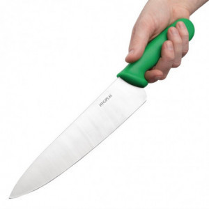 Nož za kuhanje zelene boje, oštrica 25,5 cm - Hygiplas - Fourniresto