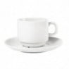 Tasse À Thé Empilable Blanche Whiteware 200 Ml Ø 80 Mm - Lot De 12 - Olympia - Fourniresto Tasse À Thé Empilable Blanche Whiteware 200 Ml Ø 80 Mm - Lot De 12 - Olympia - Fourniresto