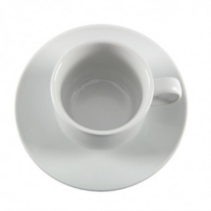 Stackable White Tea Cup Whiteware 200 ml Ø 80 mm - Set of 12 - Olympia - Fourniresto