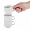 Tasse À Thé Empilable Blanche Whiteware 200 Ml Ø 80 Mm - Lot De 12 - Olympia - Fourniresto Tasse À Thé Empilable Blanche Whiteware 200 Ml Ø 80 Mm - Lot De 12 - Olympia - Fourniresto
