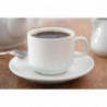 Tasse À Thé Empilable Blanche Whiteware 200 Ml Ø 80 Mm - Lot De 12 - Olympia - Fourniresto Tasse À Thé Empilable Blanche Whiteware 200 Ml Ø 80 Mm - Lot De 12 - Olympia - Fourniresto