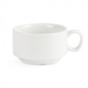 Tasse À Espresso Empilable Blanche 85 Ml Ø 80 Mm - Lot De 12 - Olympia - Fourniresto