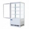 Vitrine Réfrigérée Positive Blanche 2 Portes Incurvées 86 L - Polar