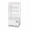 Vitrine Réfrigérée Positive Blanche 2 Portes Incurvées 86 L - Polar