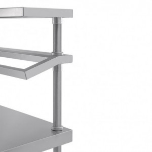 Stol za pripremu od nehrđajućeg čelika s podrškom za GN posude 1200 x 600 mm - Vogue - Fourniresto