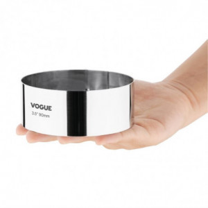 Krug od nehrđajućeg čelika Ø 90 mm V 35 mm - Vogue - Fourniresto