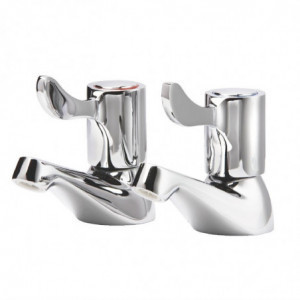 Slavine za umivaonik s polugom 80 mm - set od 2 - Vogue - Fourniresto