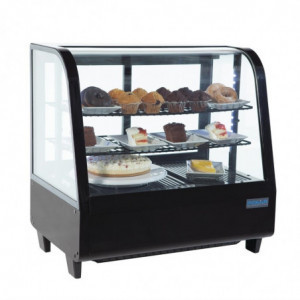 Vitrine Réfrigérée de Comptoir Noire - 100 L - Polar
