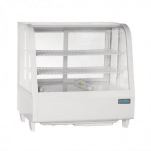 Vitrine Réfrigérée de Comptoir Blanche - 2 Etagères - 100 L - Polar