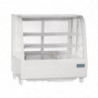 White Countertop Refrigerated Display Case - 2 Shelves - 100 L - Polar