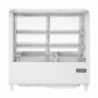White Countertop Refrigerated Display Case - 2 Shelves - 100 L - Polar