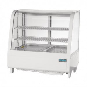 Vitrine Réfrigérée de Comptoir Blanche - 2 Etagères - 100 L - Polar