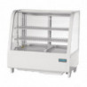 White Countertop Refrigerated Display Case - 2 Shelves - 100 L - Polar