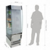 Vitrina slobodnog servisa s pozitivnom temperaturom od 220 L - Inox - Polar - Fourniresto