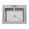Duboki sudoper s podiznim rubom 100 L 770 x 600 mm - Vogue - Fourniresto
