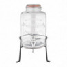 Distributer vode u retro staklu s postoljem 8,5 L - Olympia - Fourniresto