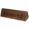 Stalak od drveta Rezervirano 150 x 35 mm - Olympia - Fourniresto