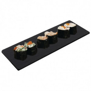 Ploča od škriljevca za pladanj od bambusa 280 x 100 mm - Set od 2 - Olympia - Fourniresto