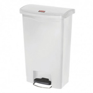 Koš za smeće s pedalom Slim Jim StepOn bijeli 50L - Rubbermaid - Fourniresto