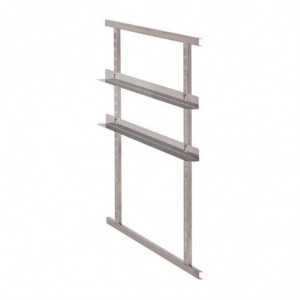 Set od 4 pomičnih inox klizača i 2 metalna okvira za spremnik DW585 - Cambro - Fourniresto