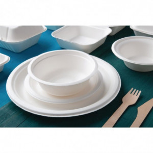 Posude od komposta od trske šećerne trske 151mm - Paket od 50 - Fiesta Green - Fourniresto