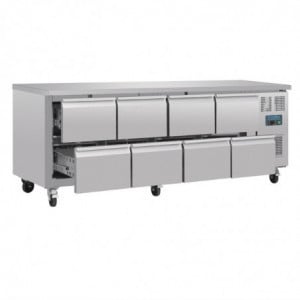 Table Hladnjak Gn 1/1 Ventilirana 8 Ladica Serija U - 616 L - Polar
