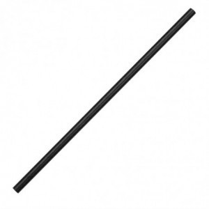 Crne biorazgradive papirnate slamke 210mm - Paket od 250 - Fiesta Green - Fourniresto