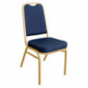Plave banketne stolice s kvadratnim naslonom - Set od 4 - Bolero - Fourniresto