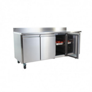 Refrigerated Table with Backsplash 3 Doors - 417 L - Polar