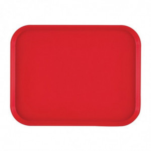 Pravokutni pladanj od polipropilena za brzu hranu crvene boje 410mm - Cambro - Fourniresto