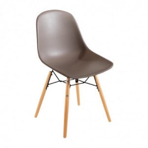 Stolica od lijevanog PP-a s metalnom konstrukcijom Arlo Café - set od 2 - Bolero - Fourniresto