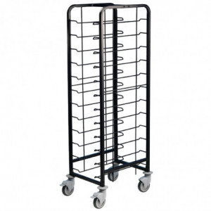Kolica za posluživanje s 12 polica od čelika - Š 510 x D 640 mm - FourniResto