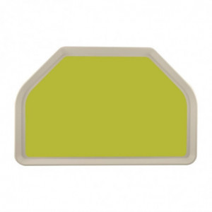Pladanj za posluživanje od poliestera u obliku trapeza GN 500x325mm zeleni - Roltex - Fourniresto