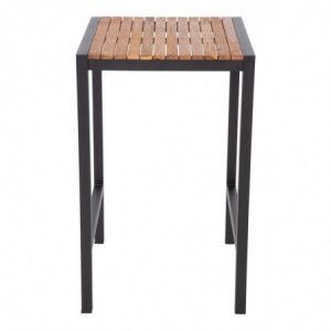Visoki stol od čelika i acaije 60 cm - Bolero