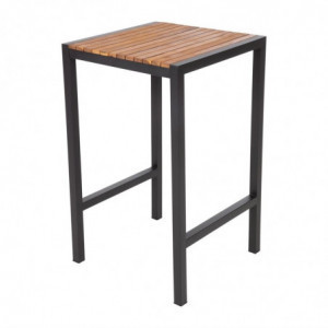Visoki stol od čelika i acaije 60 cm - Bolero