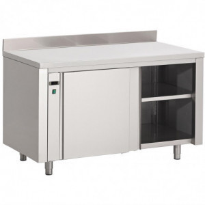 Ormarić za grijanje od nehrđajućeg čelika s podupiračem - Š 1400 x D 700mm - Gastro M