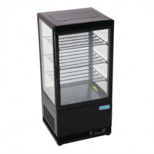 Vitrine Réfrigérée Positive Noire Série C - 68 L - Polar
