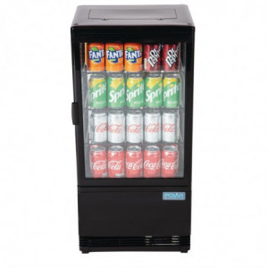 Vitrine Réfrigérée Positive Noire Série C - 68 L - Polar
