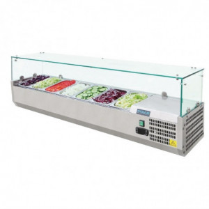 Hladna vitrina za sastojke serije G - 7X GN 1/4 - Polar - Fourniresto