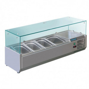 Hladna vitrina za sastojke 3X GN 1/3 i 1X GN 1/2 serija G - Polar - Fourniresto