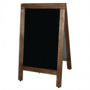 Ploča za trotoar s okvirom od drveta 1200 x 700 mm - Olympia - Fourniresto