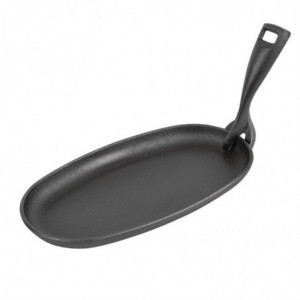 Lijevano željezno posuđe ovalnog oblika 240x140mm - Olympia - Fourniresto