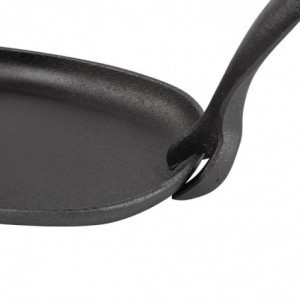 Lijevano željezno posuđe ovalnog oblika 240x140mm - Olympia - Fourniresto