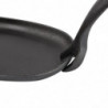 Lijevano željezno posuđe ovalnog oblika 240x140mm - Olympia - Fourniresto