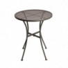 Bistro stol od čelične rešetke - sivi - 600 mm - Bolero - Fourniresto