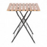 Stol bistro kvadratnog oblika od imitacije drva - 600mm - Bolero - Fourniresto